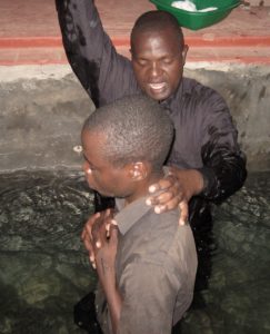 A recent baptism in Malawi